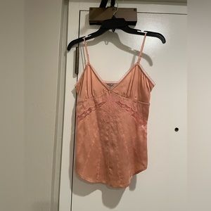 Guess pink silk camisole